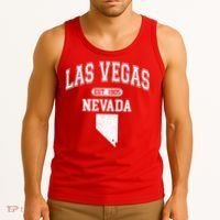 Las Vegas Nevada Est 1905 Varsity Tank Top thumb 3