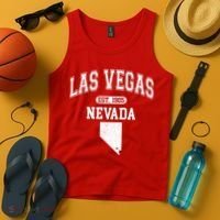 Las Vegas Nevada Est 1905 Varsity Tank Top thumb 4