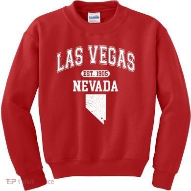 Las Vegas Nevada Est 1905 Varsity Kids Sweatshirt