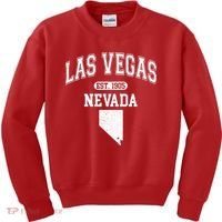 Las Vegas Nevada Est 1905 Varsity Kids Sweatshirt thumb 0