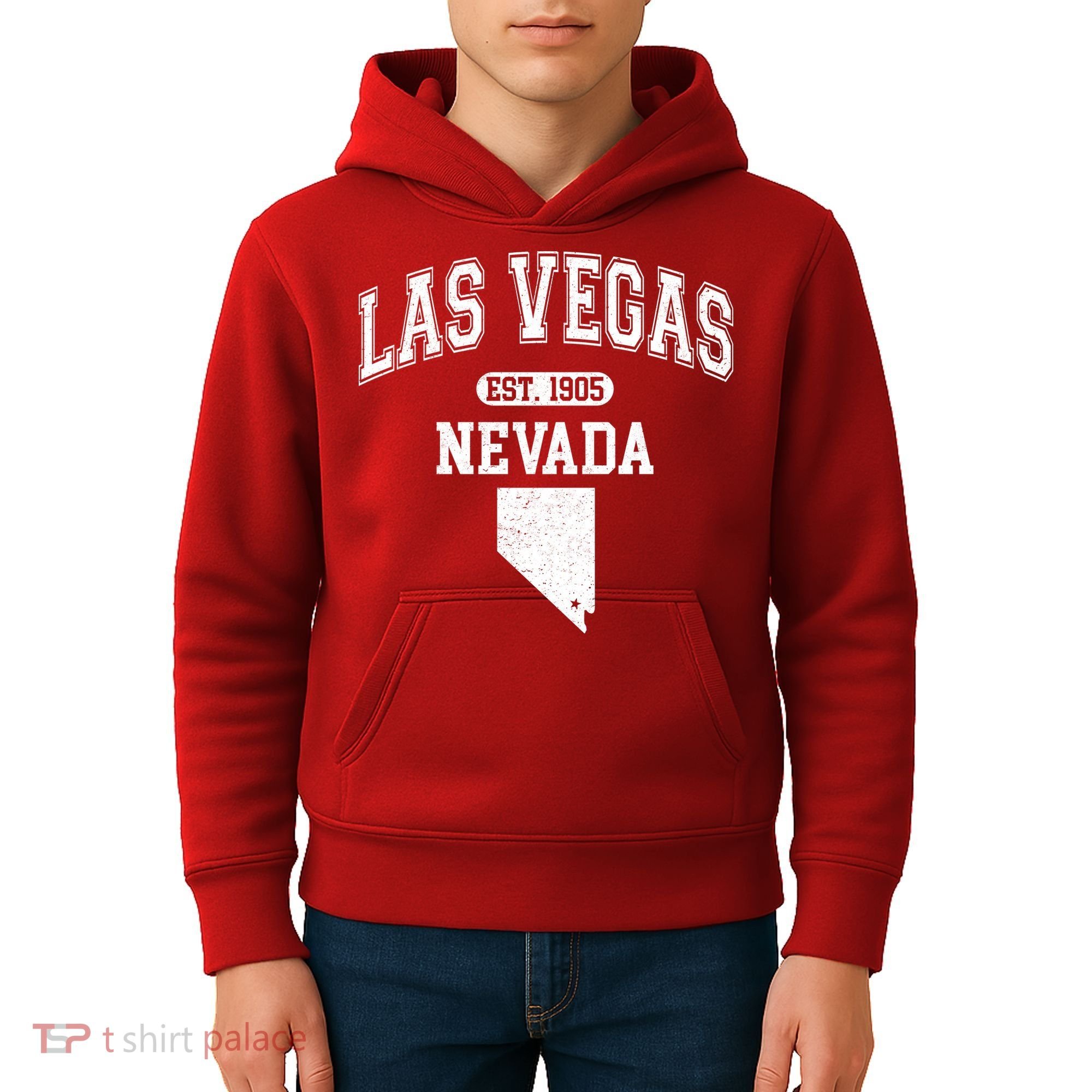 Las Vegas Nevada Est 1905 Varsity Kids Hoodie