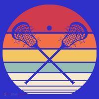 Lacrosse Vintage Retro Lacrosse Stick Sun Gift T-Shirt thumb 7