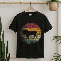 Lion Vintage Retro Cat Zoo Safari Africa T-Shirt thumb 2