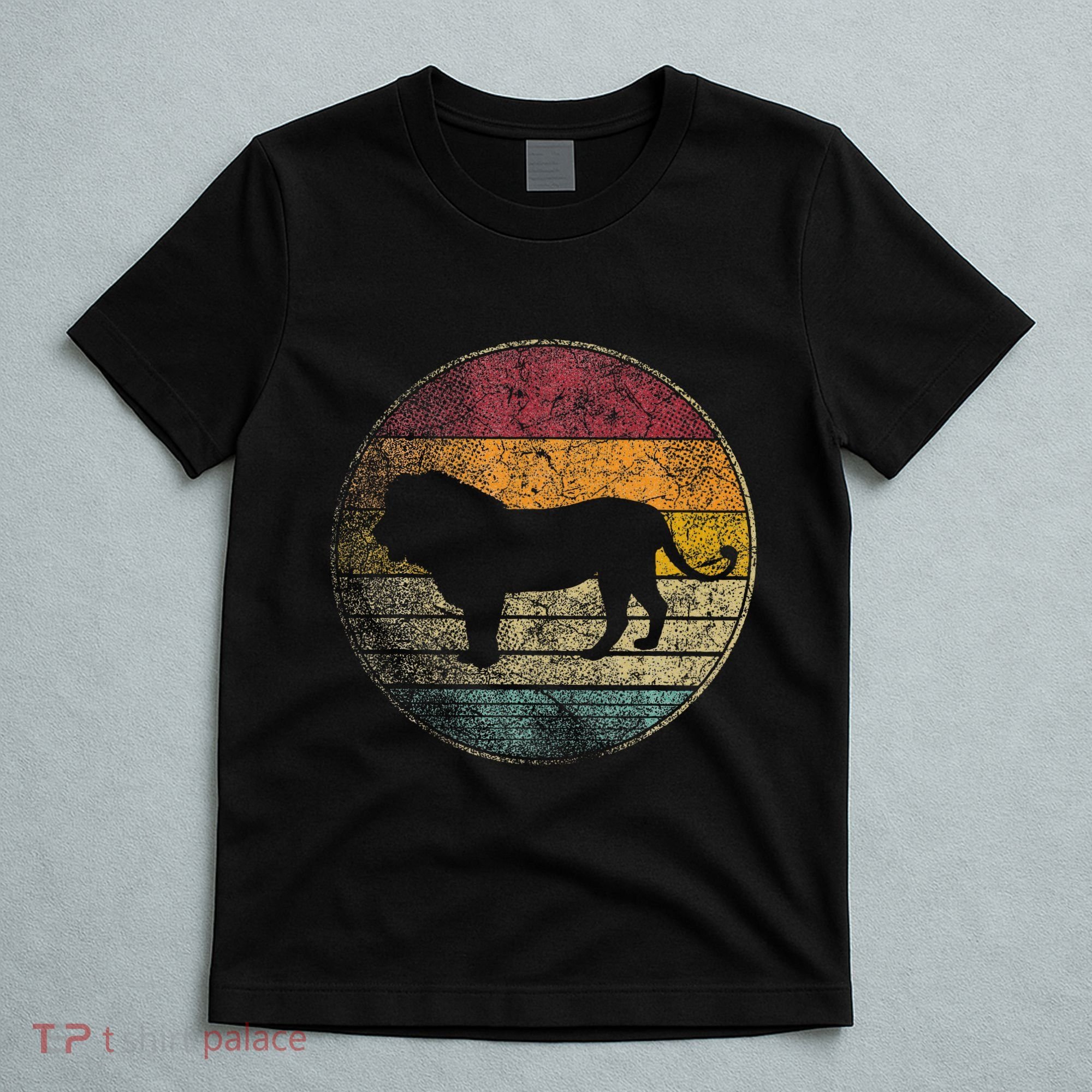 Lion Vintage Retro Cat Zoo Safari Africa T-Shirt