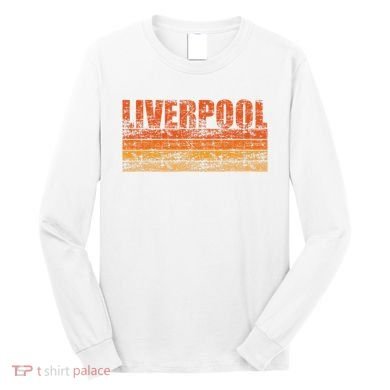 Liverpool Vintage Retro England Long Sleeve Shirt
