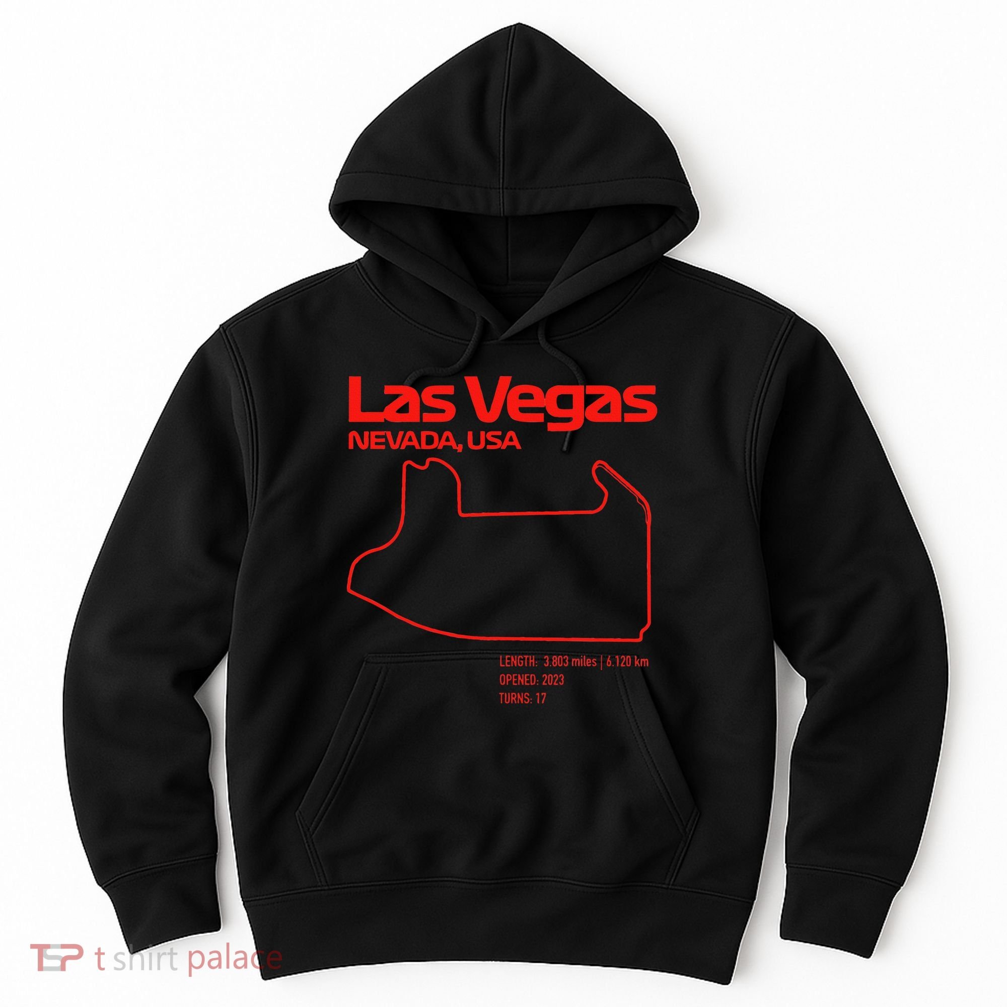Las Vegas Street Circuit Formula Racing Sport Hoodie