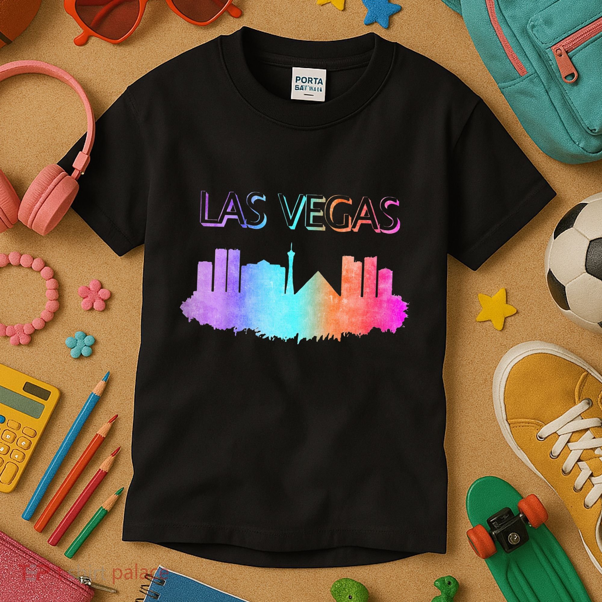 Las Vegas Skyline Kids T-Shirt