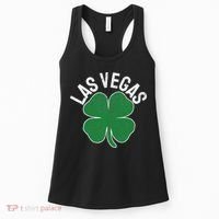 Las Vegas Shamrock St. Patrick's Day Saint Paddy's Irish Women's Tank Top thumb 0