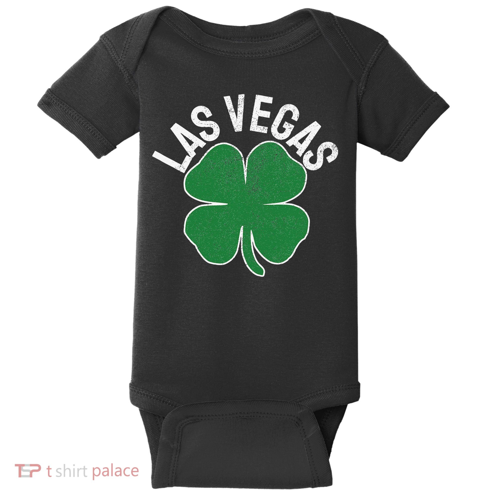 Las Vegas Shamrock St. Patrick's Day Saint Paddy's Irish Baby Bodysuit