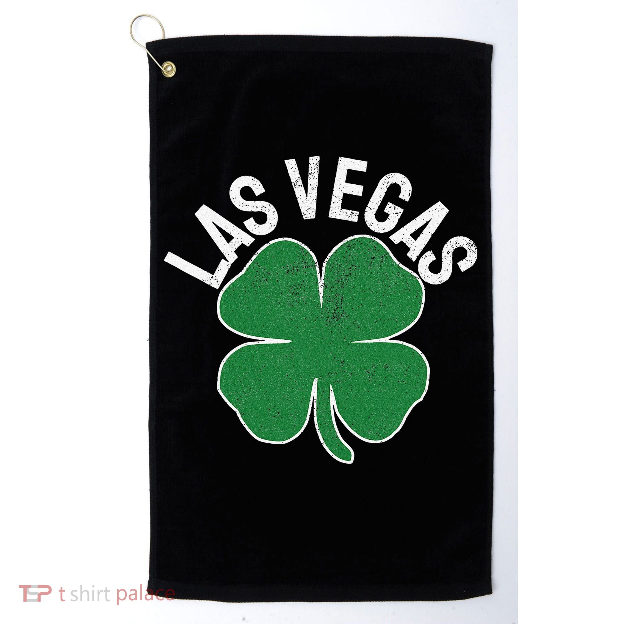 Las Vegas Shamrock St. Patrick's Day Saint Paddy's Irish Golf Towel