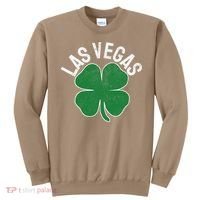Las Vegas Shamrock St. Patrick's Day Saint Paddy's Irish Sweatshirt thumb 0