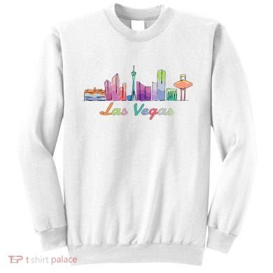 Las Vegas Skyline Aesthetic Design Classic Sweatshirt