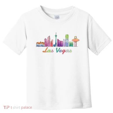 Las Vegas Skyline Aesthetic Design Classic Toddler T-Shirt