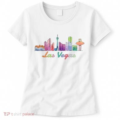 Las Vegas Skyline Aesthetic Design Classic Women's T-Shirt