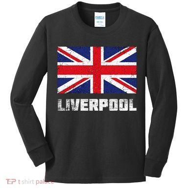 Liverpool Vintage Uk Kids Long Sleeve Shirt