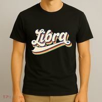 Libra Vintage Zodiac September October Birthday Astrology T-Shirt thumb 3