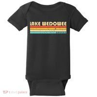 LAKE WEDOWEE ALABAMA Funny Fishing Camping Summer Baby Bodysuit thumb 0