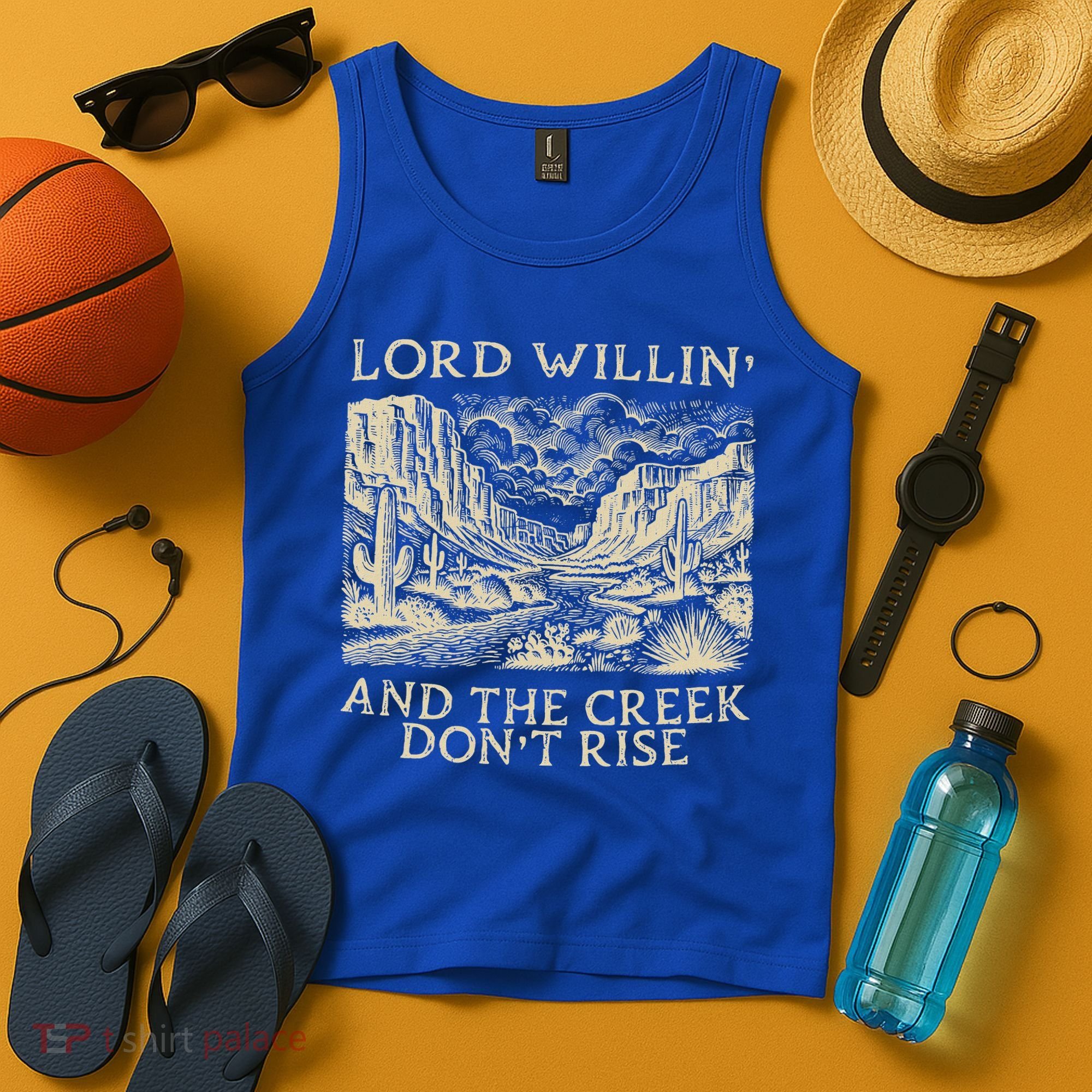 Lord Willing And The Creek DonT Rise Tank Top