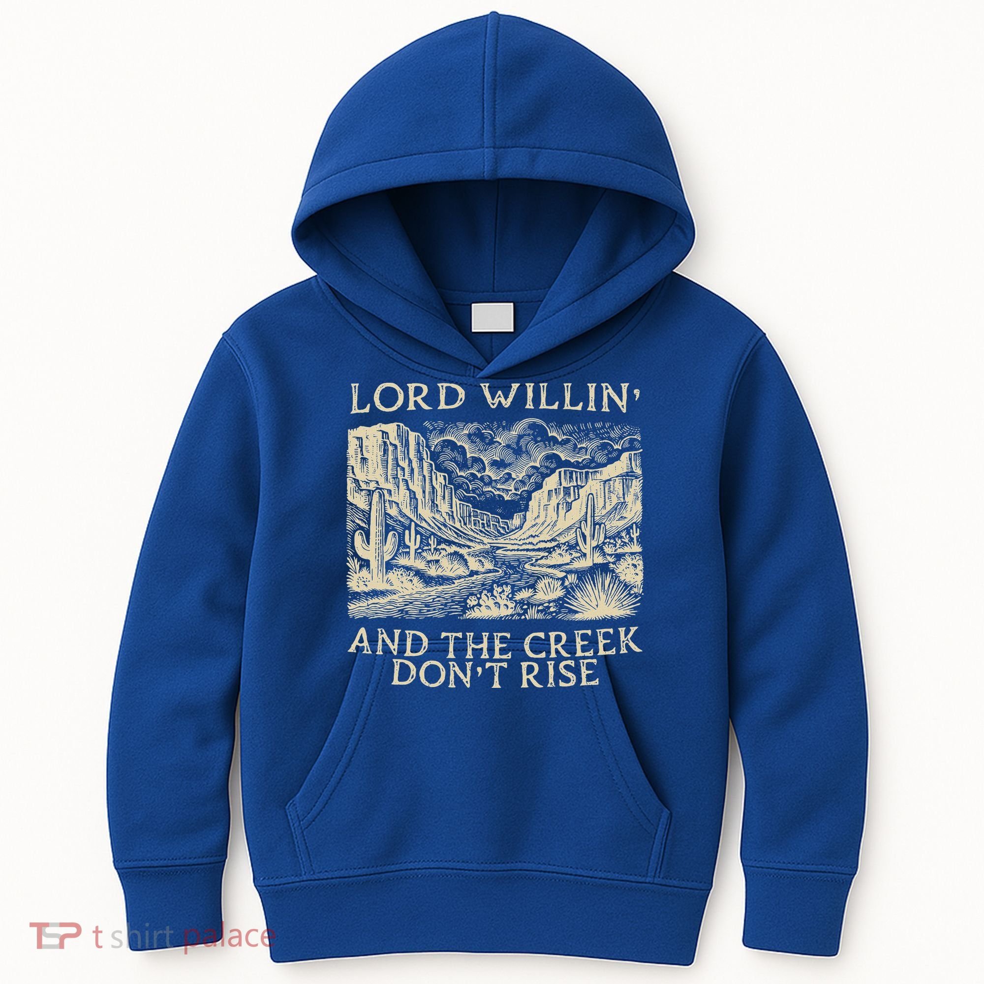 Lord Willing And The Creek DonT Rise Kids Hoodie
