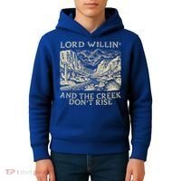 Lord Willing And The Creek DonT Rise Kids Hoodie thumb 4