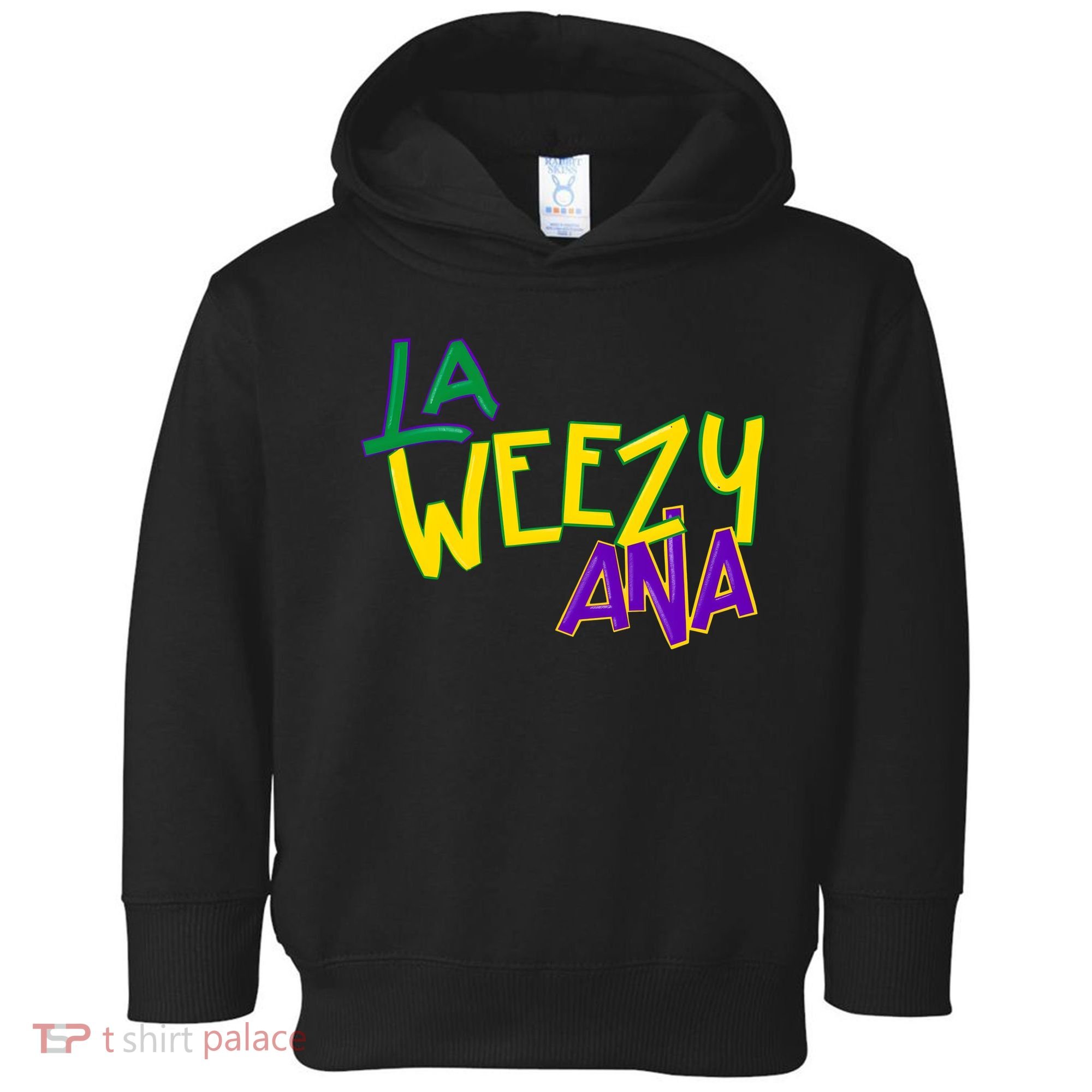 La Weezy Ana Mardi Gras Toddler Hoodie