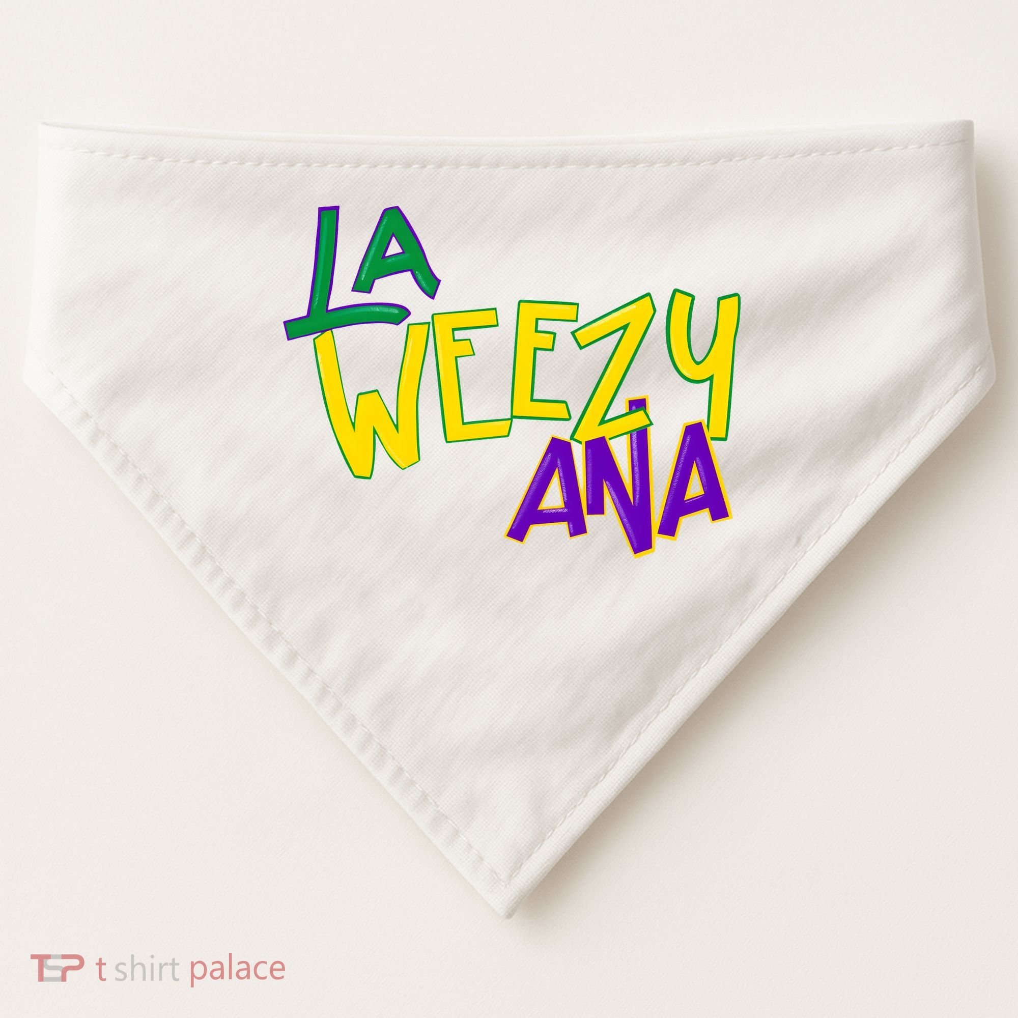 La Weezy Ana Mardi Gras USA-Made Doggie Bandana