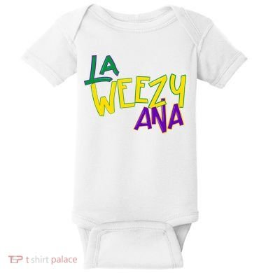 La Weezy Ana Mardi Gras Baby Bodysuit