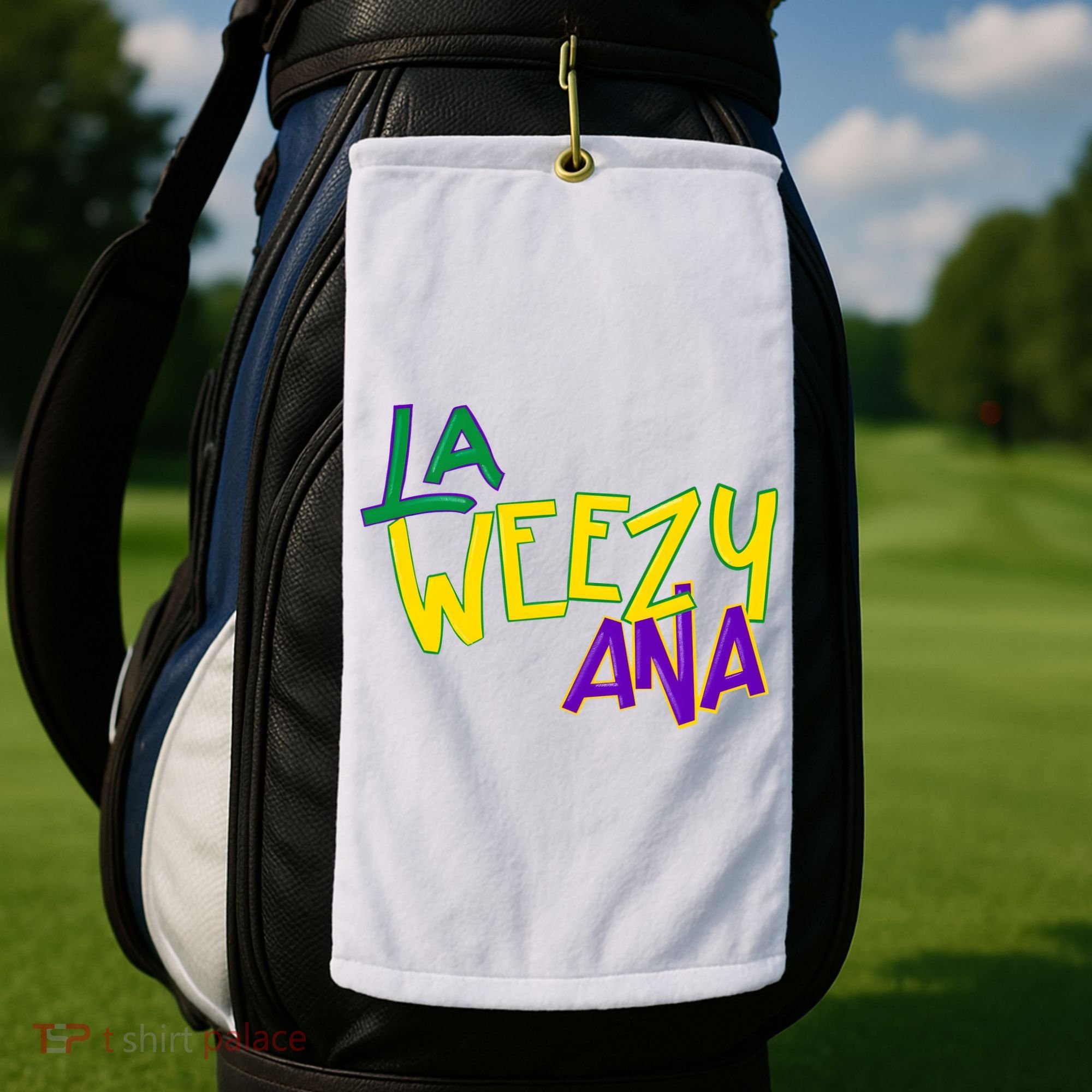 La Weezy Ana Mardi Gras Golf Towel