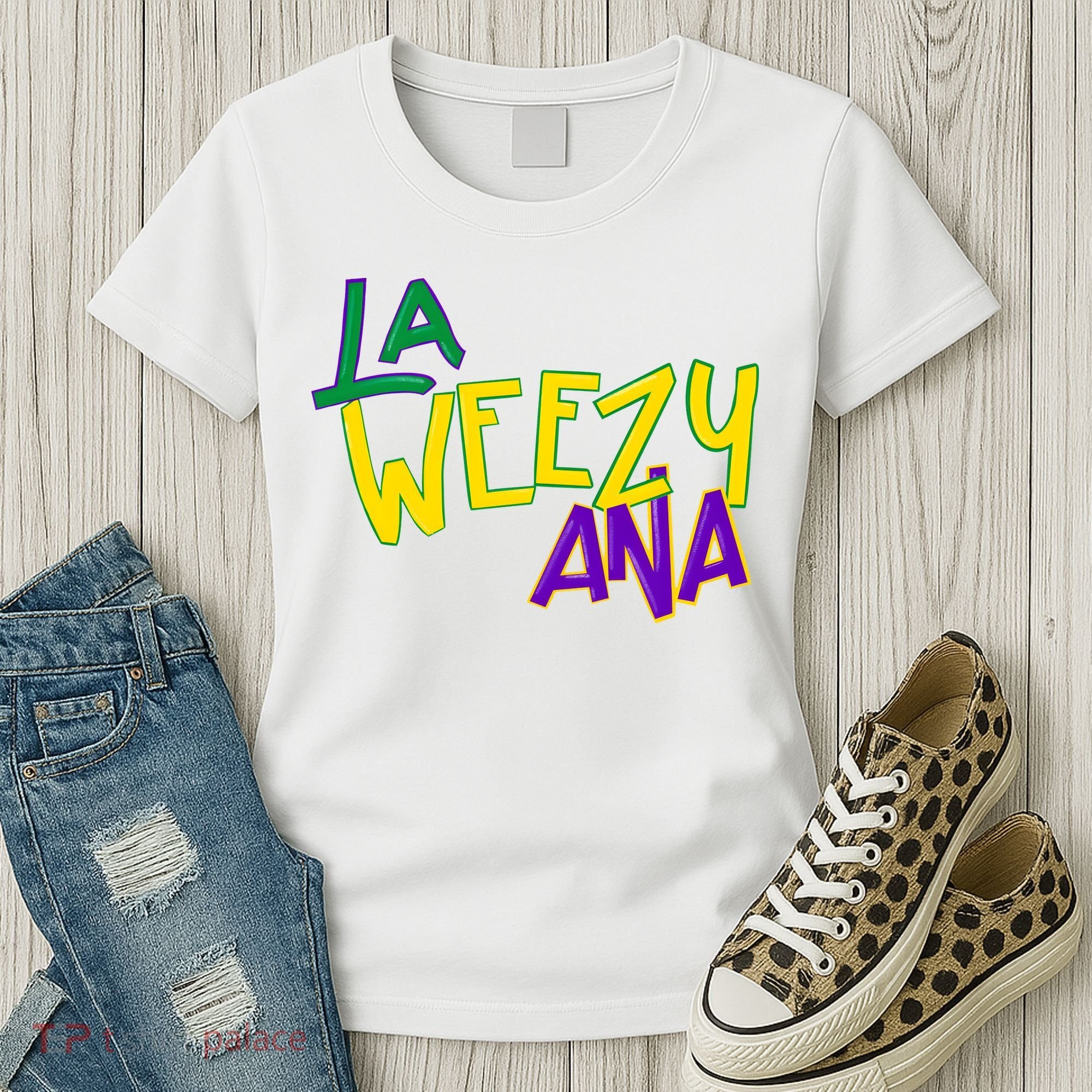 La Weezy Ana Mardi Gras Women's T-Shirt