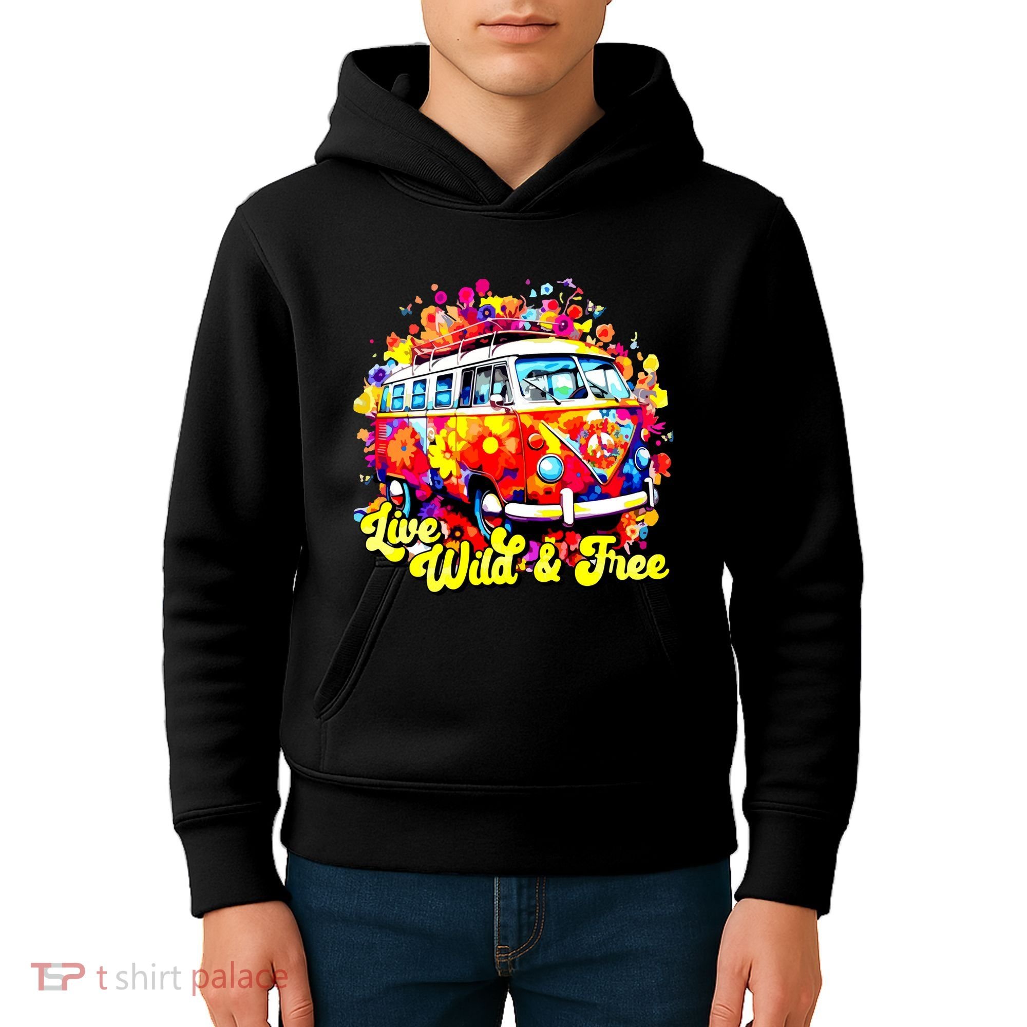Live Wild And Free Kids Hoodie