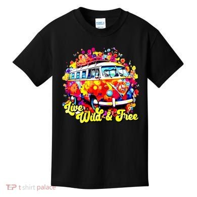 Live Wild And Free Kids T-Shirt