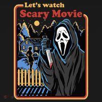 Let's Watch A Scary Movie Funny Halloween Hoodie thumb 2