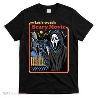 Let's Watch A Scary Movie Funny Halloween T-Shirt thumb 0