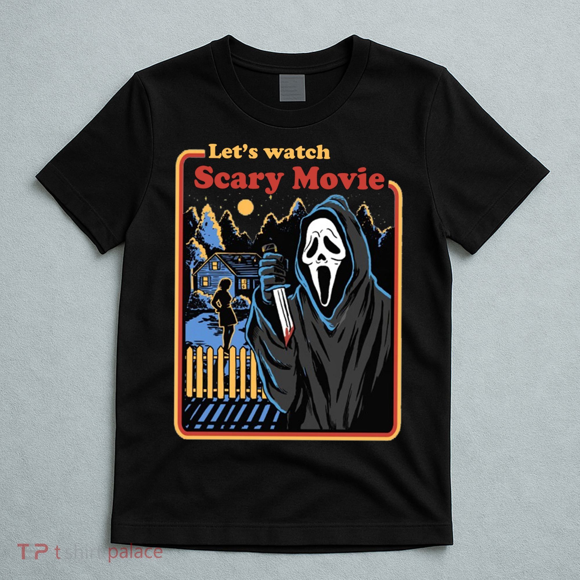 Let's Watch A Scary Movie Funny Halloween T-Shirt