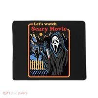 Let's Watch A Scary Movie Funny Halloween Mousepad thumb 0