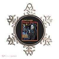 Let's Watch A Scary Movie Funny Halloween Ornament thumb 0