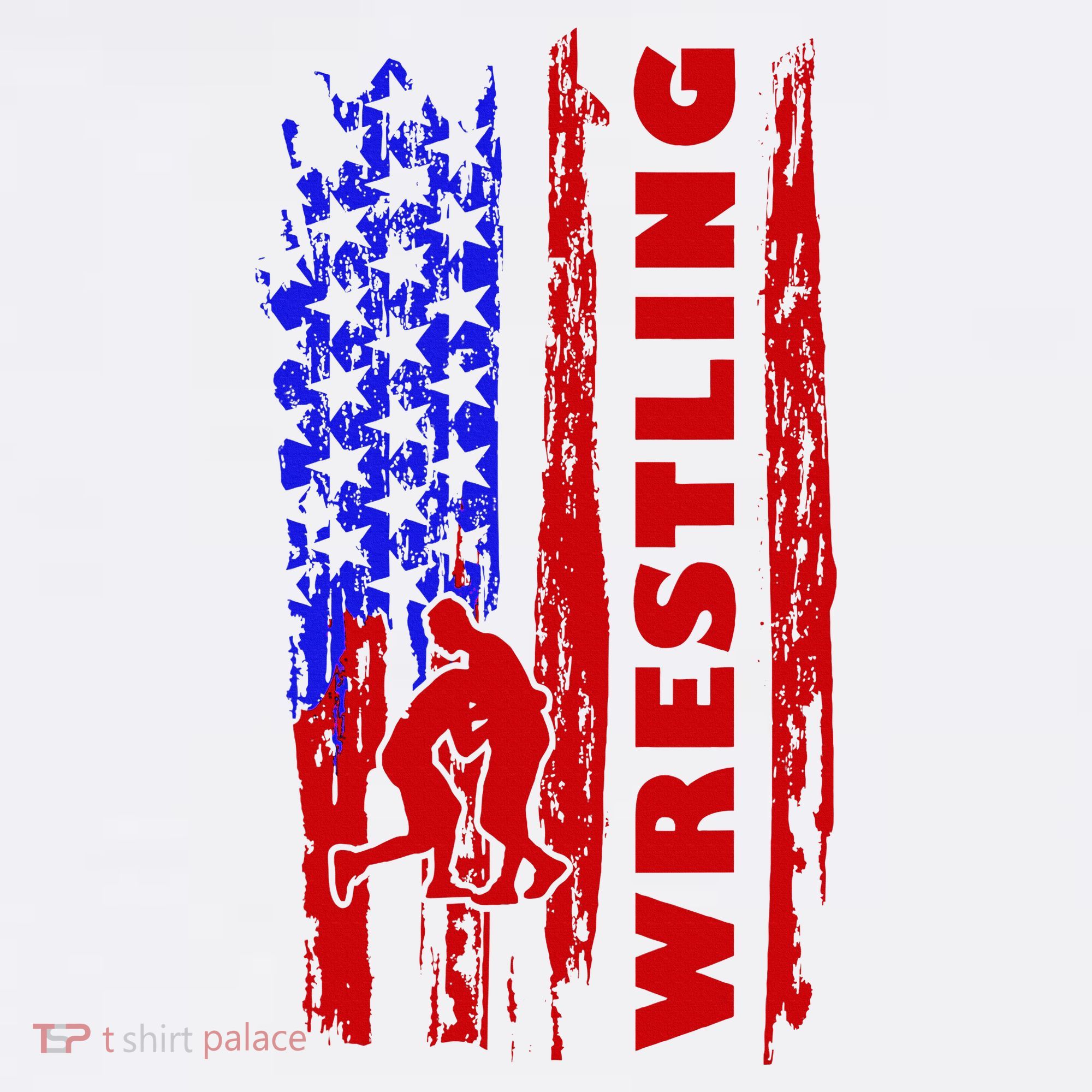 Love Wrestling American Flag Wrestling Coaches Women's Tank Top