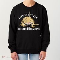 Life With Bearded Dragons Reptiles Lizard Gift Women's Sweatshirt thumb 0