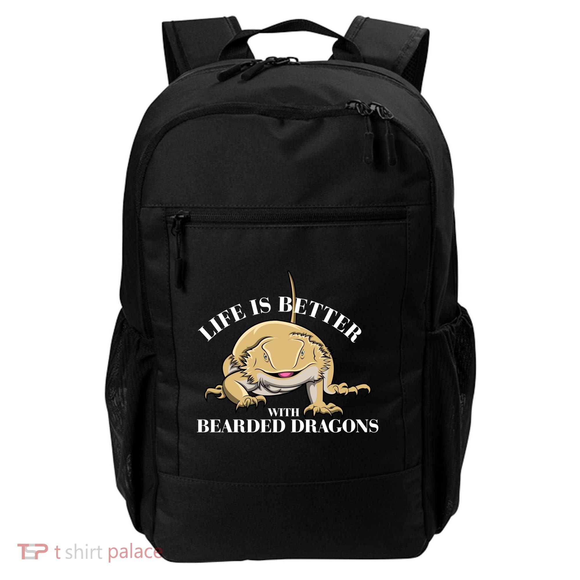 Life With Bearded Dragons Reptiles Lizard Gift Backpack