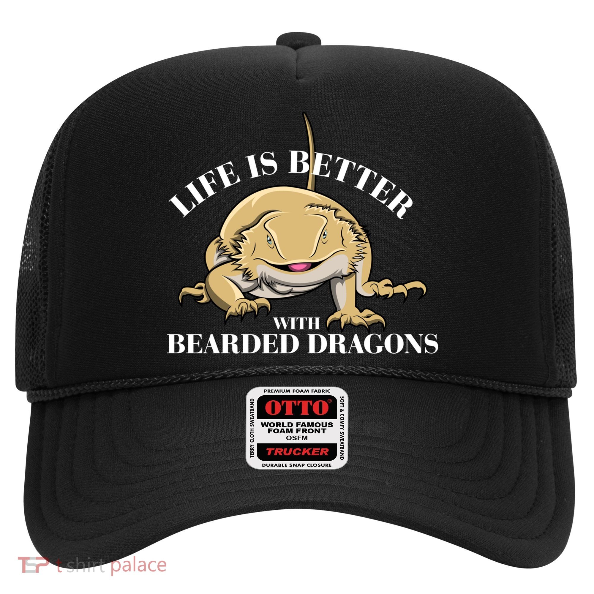 Life With Bearded Dragons Reptiles Lizard Gift Hat