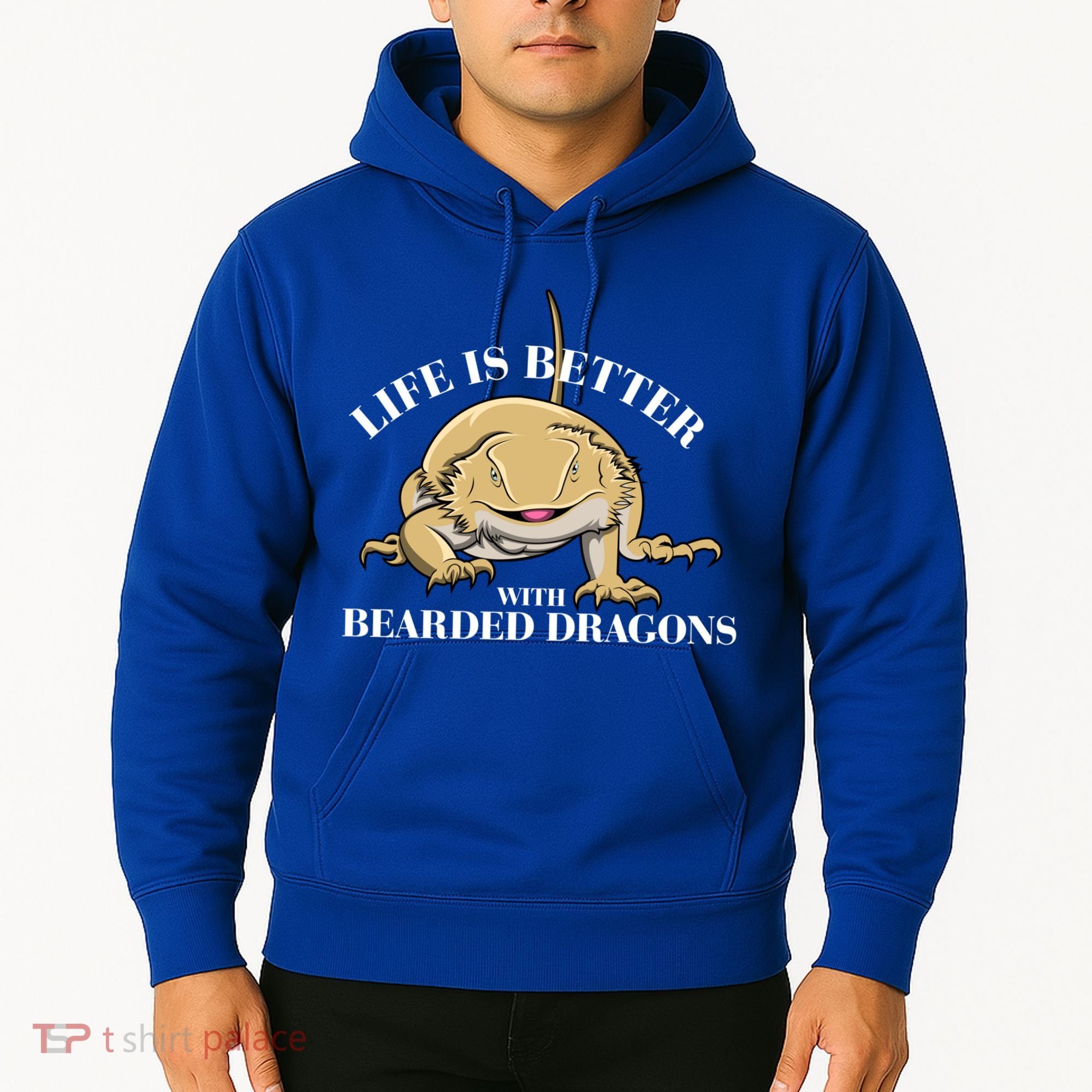 Life With Bearded Dragons Reptiles Lizard Gift Hoodie