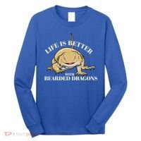 Life With Bearded Dragons Reptiles Lizard Gift Long Sleeve Shirt thumb 0
