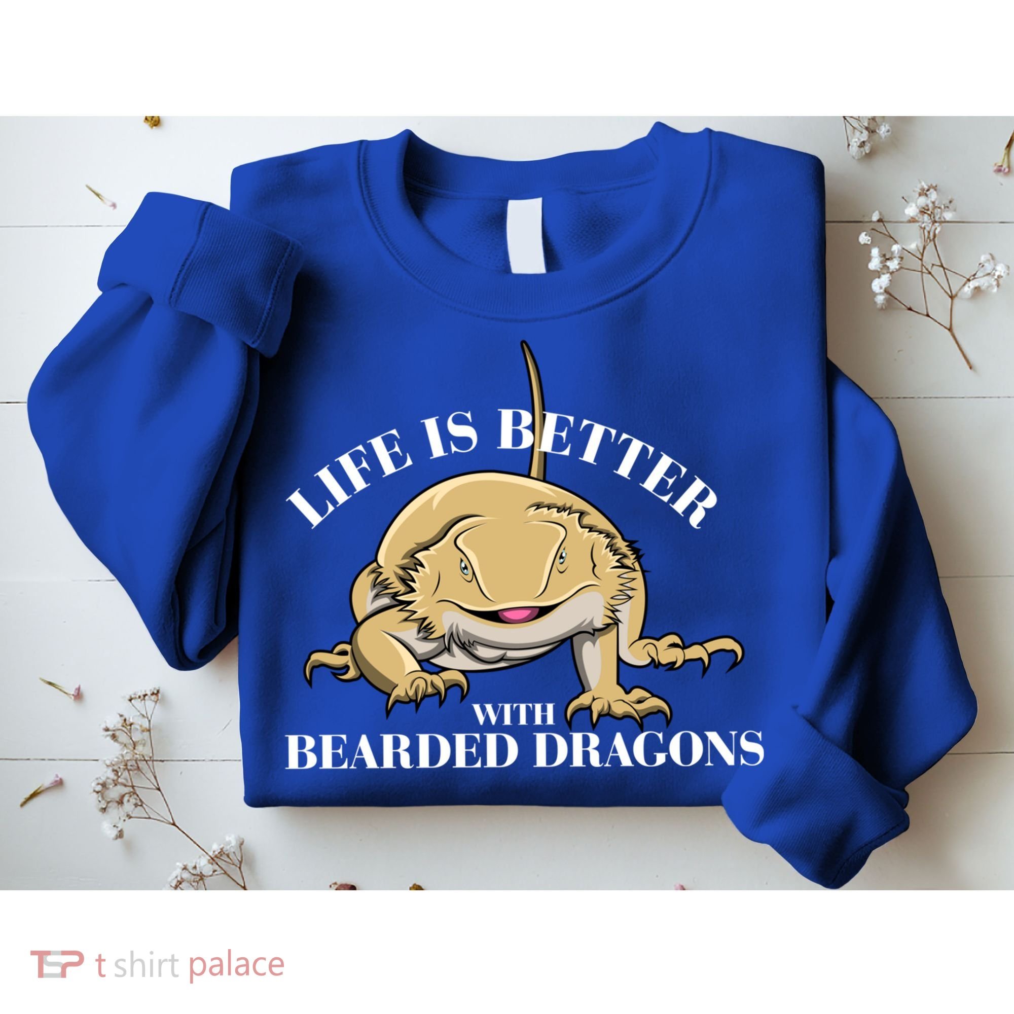 Life With Bearded Dragons Reptiles Lizard Gift Sweatshirt