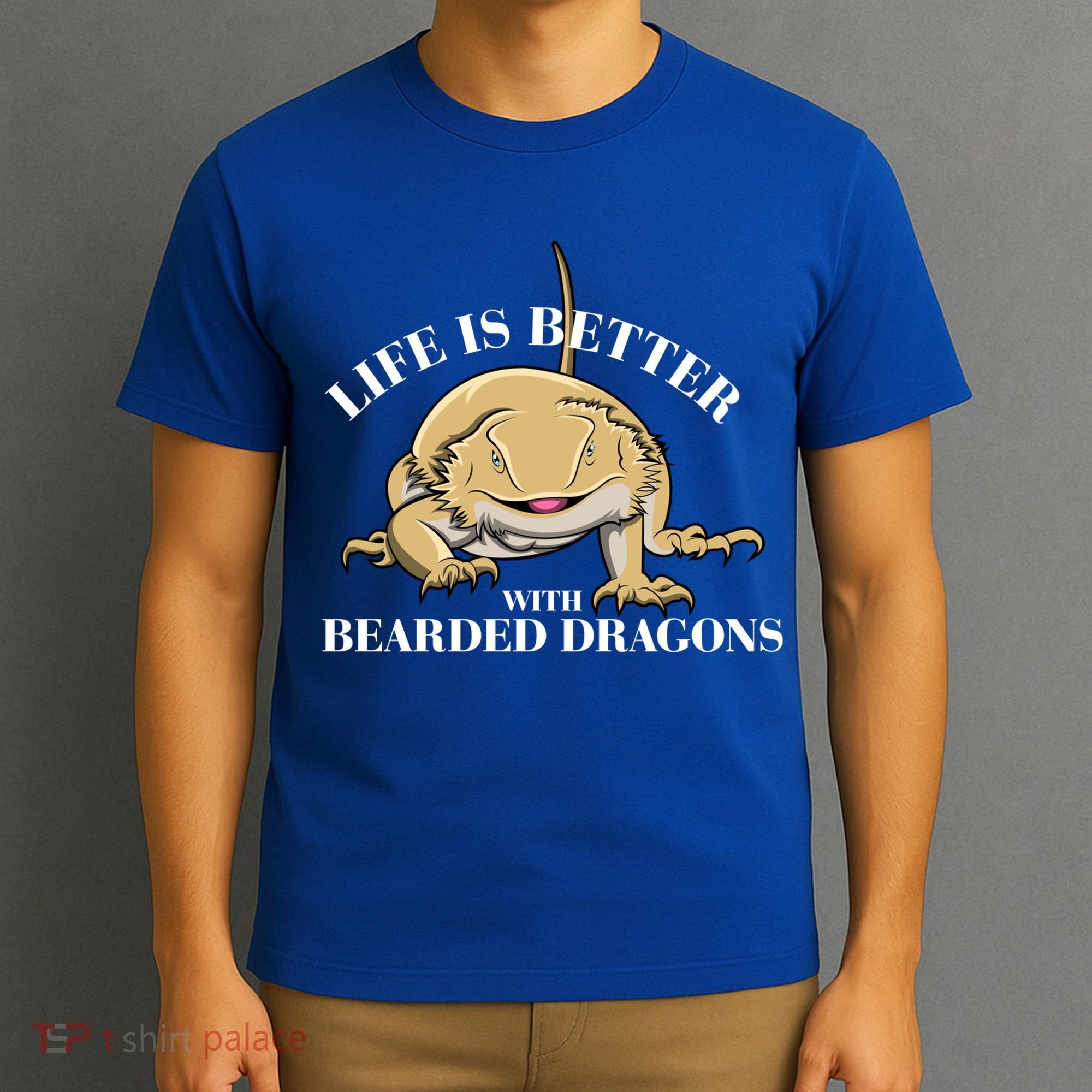 Life With Bearded Dragons Reptiles Lizard Gift T-Shirt