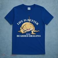 Life With Bearded Dragons Reptiles Lizard Gift T-Shirt thumb 5
