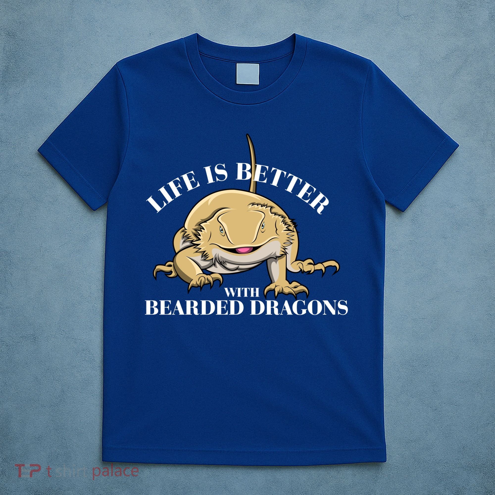 Life With Bearded Dragons Reptiles Lizard Gift T-Shirt