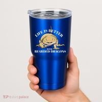 Life With Bearded Dragons Reptiles Lizard Gift Tumbler thumb 2