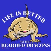 Life With Bearded Dragons Reptiles Lizard Gift Mousepad thumb 1