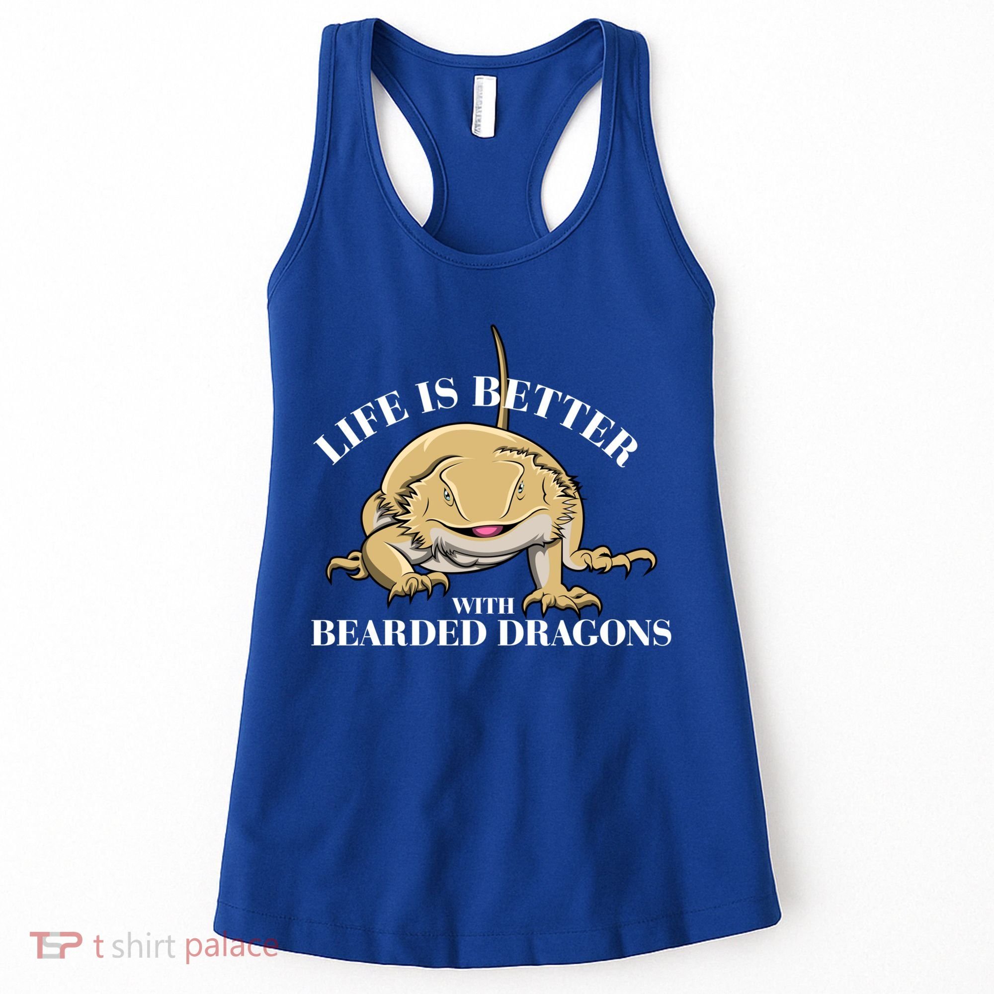 Life With Bearded Dragons Reptiles Lizard Gift Women's Tank Top