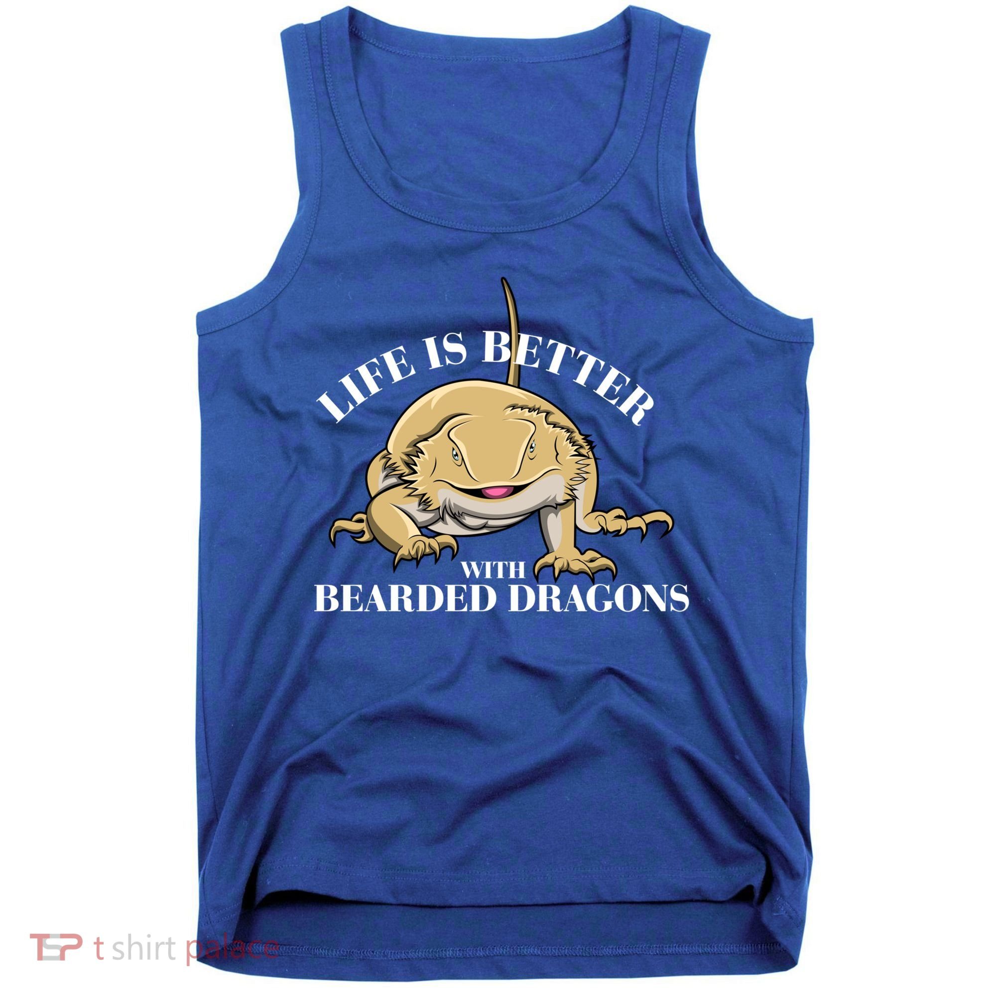 Life With Bearded Dragons Reptiles Lizard Gift Tank Top